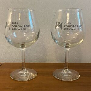 Set of Two Hill Farmstead Beer Glasses